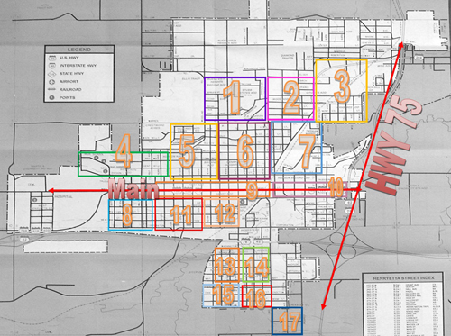 Cleanup Zones Map