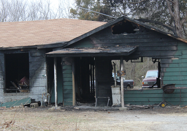 burned house